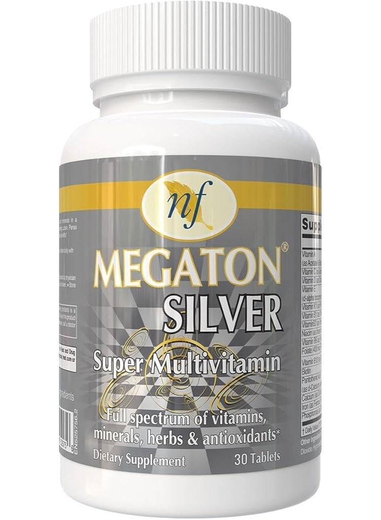Natural Fervor Megaton Silver Super Multivitamin 30 Tablets - Image 1